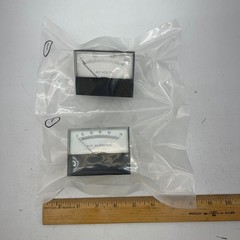 Branom Instrument 0-150 AC Volts & 0-75 A-C Amperes Panel Gauge Meters Mixed Lot