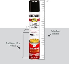 Rust-Oleum Stops Rust Protective Enamel with Turbo Spray System, Aerosol 24 oz