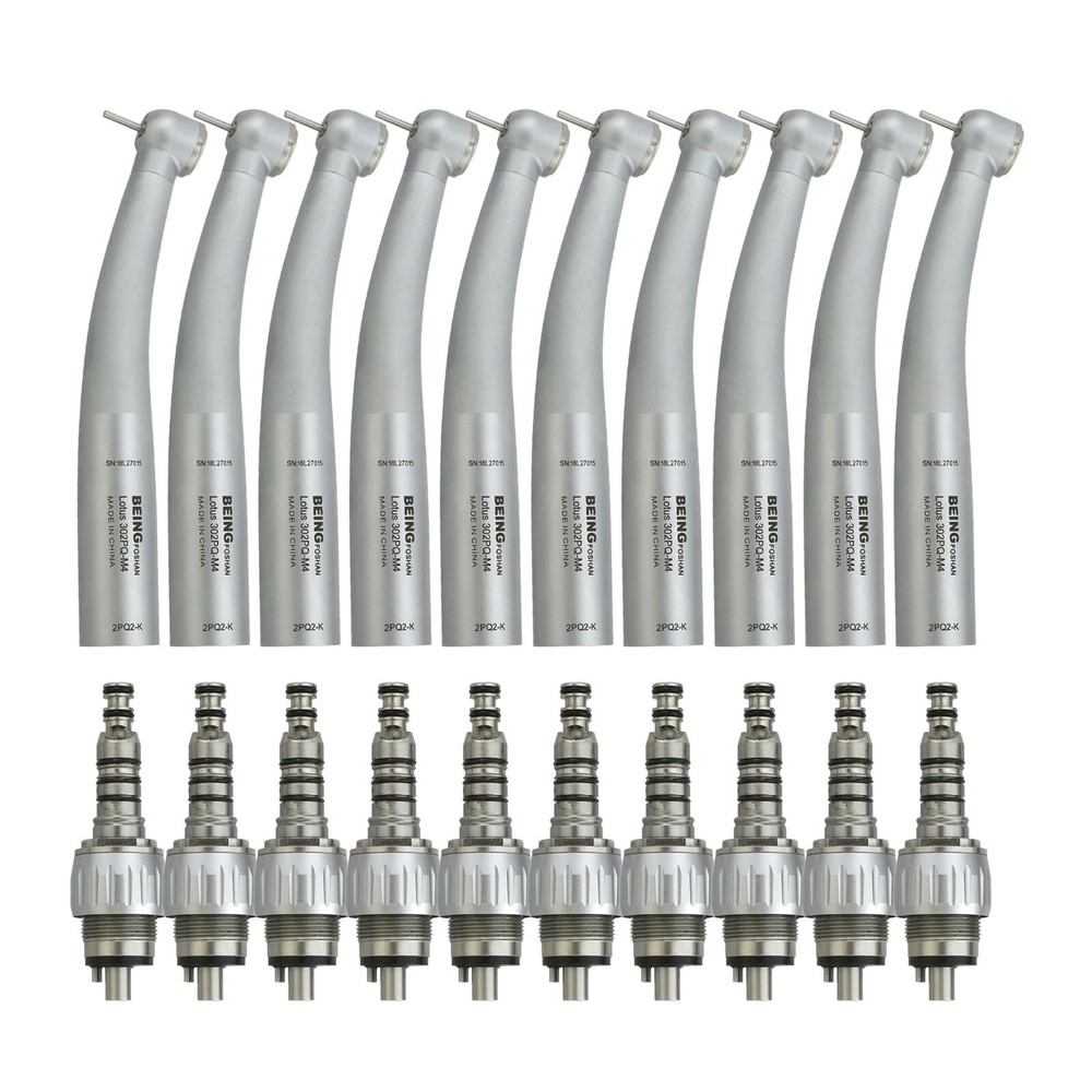 10pcs BEING Dental High Speed Handpiece & Coupling KaVo MULTIflex Midwest 4 Hole