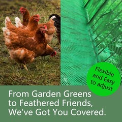 Pet Proof Barrier Net, Black Plastic Chicken Wire Mesh Fencing 15.7IN x 6.56FT,