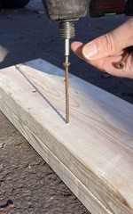 500 PCS #8×2-1/2″ Brown Ruspert Coated Square Drive All-Purpose Deck Screws