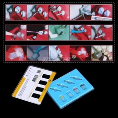 5X Postes de fibra dental Resina Rosca de tornillo de alta intensidad Vidrio