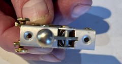 2 Vintage Ball Toggle Switches 1961 USA NOS Aerospace Industrial Fidget Arrow 