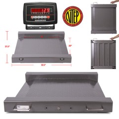 Drum Scale Wheel Chair Scale Barrel Scale Floor Scale 24″ x 30″ Platform