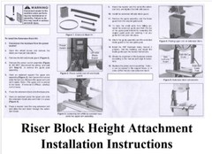 6” Riser Block ONLY Height attachment Delta 14″ Bandsaw Delta 894