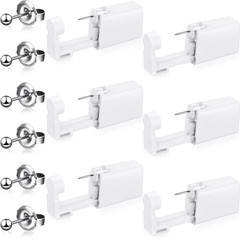 Honoson 6 Pieces Disposable Ear Gun Piercing Kit with As picture shown, White