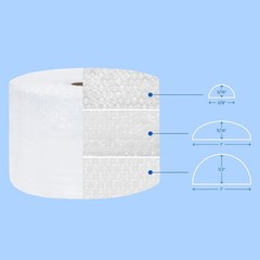 12 inch x 175 feet Bubble Roll Small Bubble 3/16 inch Cushioning Wrap Perforated