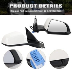 Right Passenger Side Mirror Compatible with Tesla Model 3 2017-2023 Replacement