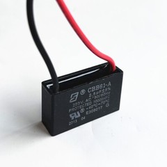 CBB61 250V Capacitor 2 wires 2/3/3.5/4/5/5.5/6/6.5/7/8/9/10/12/15/18/20/25/30 UF