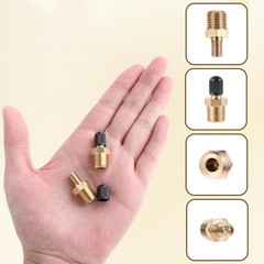 2pcs 1/4″ Brass Schrader Tank Valve Set with Caps, Air Compressor Valve Fittings