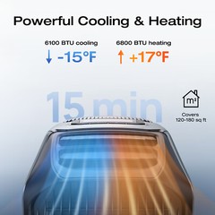 EcoFlow Wave 3 Portable Air Conditioner & Wave 3 Add-On Battery for Camping/RV