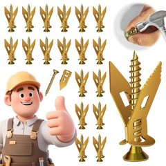 200-Piece Self-Drilling No-Drill Metal Drywall Expansion Anchors & Screws Kit