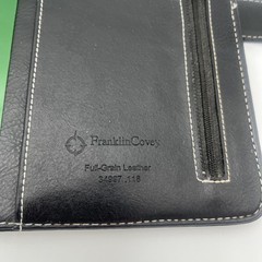 Franklin Covey Brown Full-Grain Leather Planner Organizer 34997 .118