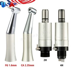 NSK Dental Low Speed Handpiece Straight Air Motor Contra Angle FG1.6mm/CA2.35mm