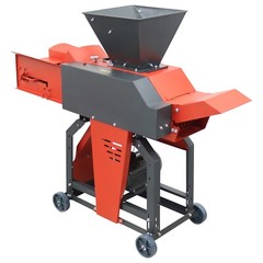 4-Blade Grass Straw Cutting&Silk Kneading Integrated Machine Conveyor Inlet 220V