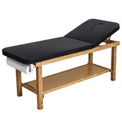 Uimoso Wooden Medical Exam Table with Adjustable Backrest for Clinical Use