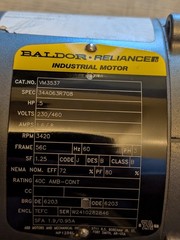 Baldor Reliance VM3537 0.5HP 230/460V 3PH TEFC Motor 3420RPM 56C