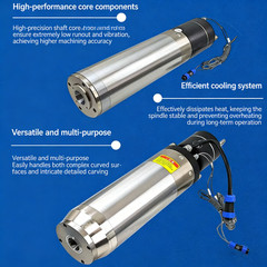 2.2KW/3KW ISO20 ATC Spindle Water Cooled Automatic Tool Change 24000rpm 40000rpm