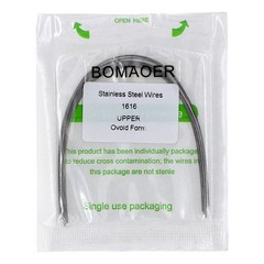 30×Dental Ortho Stainless Steel Rectangular Arch Wire Ovoid Form 16×16 Upper