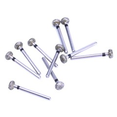 AZDENT Dental Super Coarse Diamond Burs Drills 20 Types for High Speed Handpiece