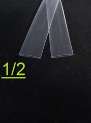 1/2″ inch 12.7mm CLEAR 2:1 heat shrink tubing polyolefin (1FOOT)