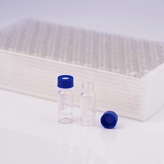 2ml Sample Vials+Caps Screw Top Pack of 100 Clear Lab Vial Small Glass Bottles