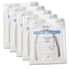 AZDENT Dental Orthodontic Heat Thermal Activated Niti Rectangular Arch Wires