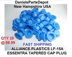 x25 1/2″ Tapered Blue Cap Plug LDPE 10-05062 LF15A Alliance Plastic protective