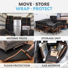 Simpli-Magic Heavy Duty Padded Moving Blankets 72 X 80 12 Pack