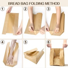 Tripho 100 Pcs Bread Bags for Homemade 13.9″ x 8.35″ x 3.93″, Brown
