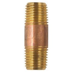 JMF Company 1/4 in MPT X 1/4 in MPT Brass Nipple 1-1/2 in 48990