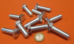 Tap Bolt, FT, 8.8 Zinc Plated Metric, M12 x 1.25 x 40 mm Length, 10 Pcs