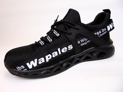 Wapales Steel Toe Safety Work Knit Comfort Sneakers Men’s Size 14.0 M, Black