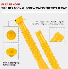 1 SETS Replacement Gas Can Spout FIT Blitz Midwest Scepter Briggs & Stratton US