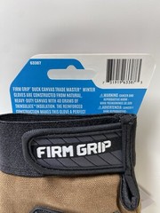 Lot Of (2) FIRM GRIP Winter Gloves Trade Master Duck Canvas Thinsulate – Large