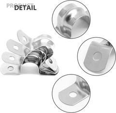 Versatile 30-Pack Stainless Steel Conduit Straps for Secure Pipe Installation