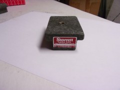 STARRETT Salesman Samples. Black Granite Surface Plate 1x2x3″ w/hand grips