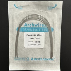 50 Packs Dental Orthodontic Stainless Steel Arch Wire Round Natural Form