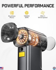 Fanttik B10 Pro Max Electric Air Duster – 130K RPM, 6 Gears, 28.8Wh Battery