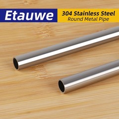 1 Inch (25mm) OD Round Metal Pipe, 304 Stainless Steel Tubing, 1″ OD, Silver