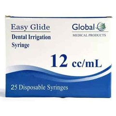Curved Tip 12cc Oral Irrigation Syringes Disposable Dental Utility (Choose Qty)