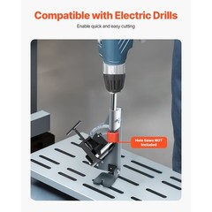 Tubing Notcher for Metal PVC Wood, 0.5-2in Pipes