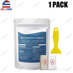 Steel Reinforced Epoxy Putty Waterproof Repair Clay for Metal Wood Car Crack Fix
