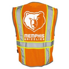 🦺🏀🚧MEMPHIS GRIZZLIES SAFETY VEST PPE W/REFLECTIVE LOGO SIZE M/L/XL/2-4XL