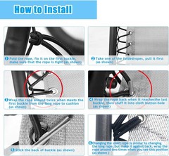 Zero Gravity Chair Replacement Cord, 4 Pcs Durable Bungee Elastic Laces Replace