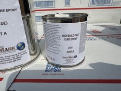NEW QUESTMARK WATER-BASED EPOXY COATING 3181 BLUE KIT HIGH BUILD FAST CURE BLUE