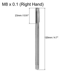 Metric Thread Tap M8 x 1 H2 120mm Extra Long Straight Flute Tapping Tool