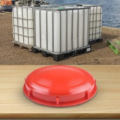 Red IBC Tank Cover Water Liquid Cover With Gasket Good Seal Fit 1000L IBC Tank