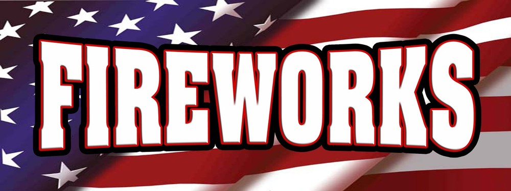 FIREWORKS DECAL sticker (NOT ACTUAL FIREWORKS)