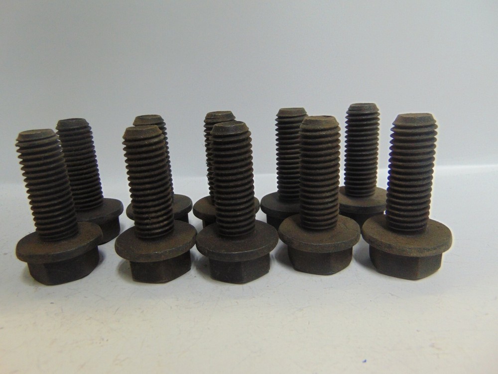 HEX FLANGE SCREW, GRADE 8, 5/8-11X3, COARSE THREAD, PHOSPHATE & OIL, LOT OF 10